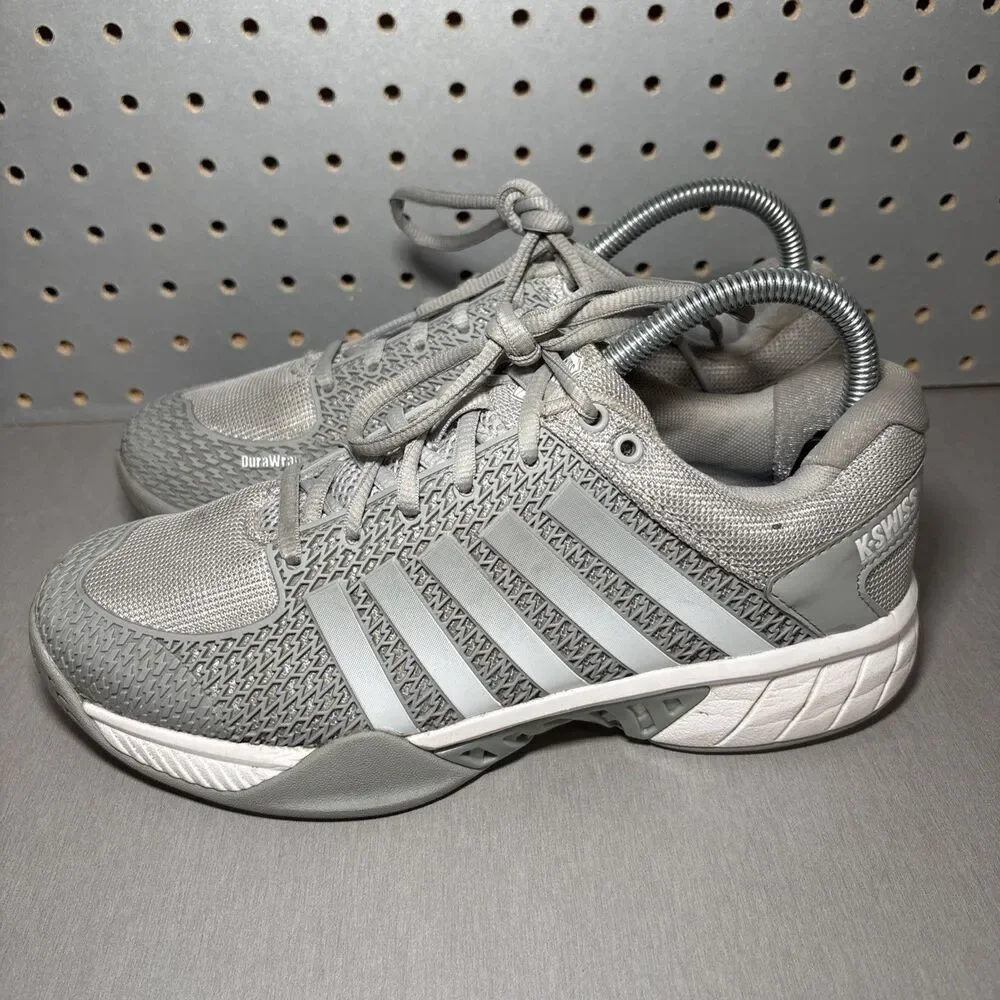 K Swiss Express Light Pickleball Shoes Womens US 7.5 Gray Grey White Tennis Low - Picture 2 of 14